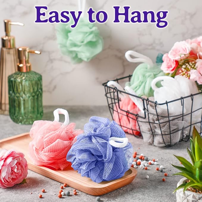 Umigy 36 Pcs Bath Sponge Shower 40g Loofahs Bulk Bath Luffas Exfoliating Body - Image 7