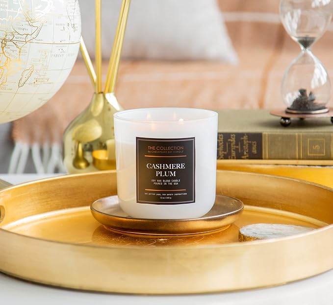 Chesapeake Bay Candle The Collection Two-Wick Scented Candle Cashmere Plum - Image 2