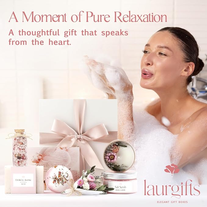 Birthday Gifts for Women – Mothers Day Spa Gift Basket, Luxury Candle Set & - Image 8