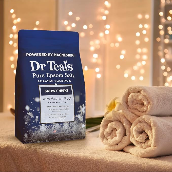 Dr Teal's Epsom Salt Magnesium Soak, Snowy Night, 3 lbs - Image 6