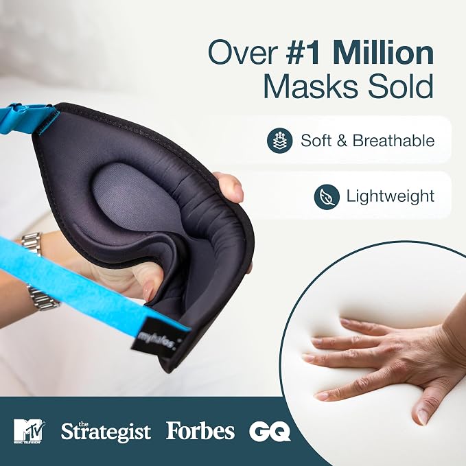 MyHalos® Sleep Mask – 3D Blackout Eye Mask - Image 3