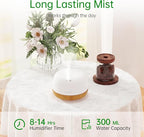 ASAKUKI Essential Oil Diffuser, 300ml Ultrasonic Aromatherapy Oil Humidifier - Image 2