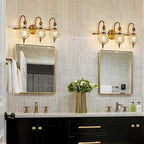 Piepooye Vintage Bathroom Lights Fixtures Gold Vanity Light - Image 7