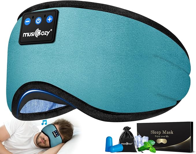 MUSICOZY Sleep Headphones Bluetooth 5.4 Headband Sleeping Eye Mask by MUSICOZY