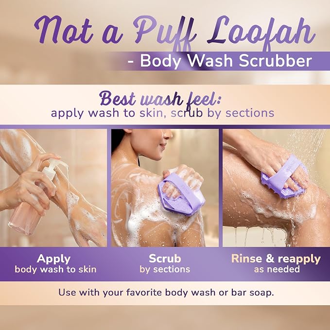 SILKLE Silicone Body Scrubber – Gentle Exfoliating Shower Scrubber - Image 5