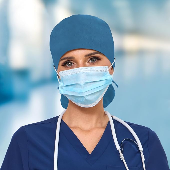 Satin Lined Scrub Cap, Adjustable Surgical Cap - Image 5