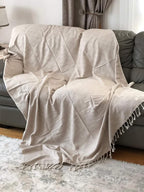Bersuse 100% Cotton Milas XL Throw Blanket - Image 2