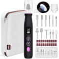 Electric Nail Drill, Cordless 2000 mAh Rechargeable Portable Nail File 12 in 1 by VFD