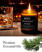 Scented Candles for Men | Pine & Cedar Scented | Wooden Wick, Long Lasting - Image 6