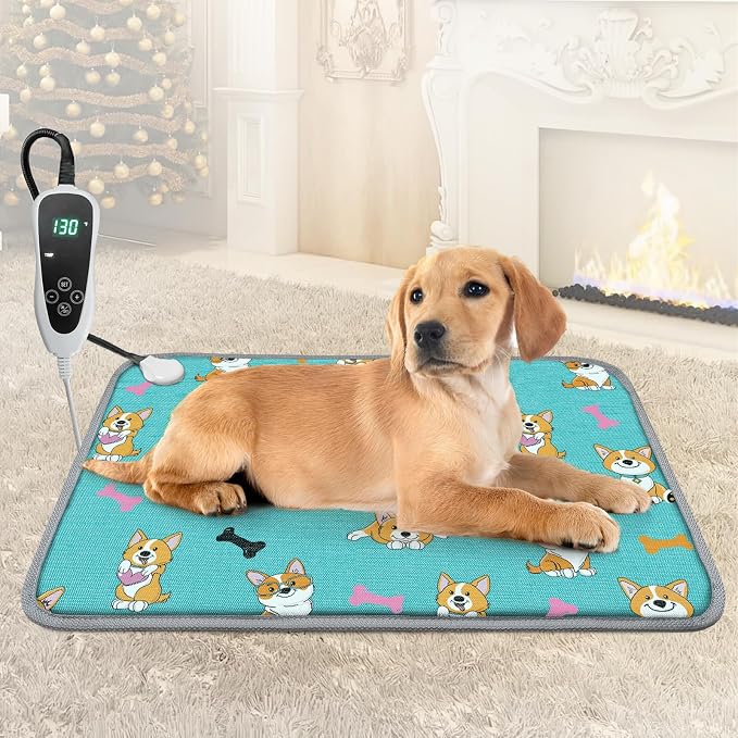 GOLOPET Cat Heating Pad, 22x18 in Heated Cat Bed, Adjustable by Afullrangeofservicesforyourpet