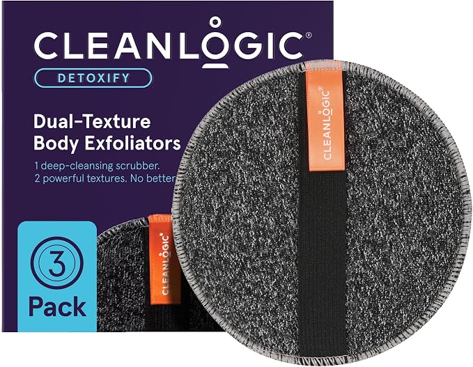 Cleanlogic Detoxify Purifying Charcoal Infused Exfoliating Body Scrubber by Cleanlogic