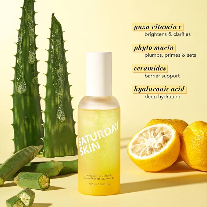Saturday Skin Yuzu Vitamin C Essence Jelly Mist- Brightening Plumping Soothing - Image 5