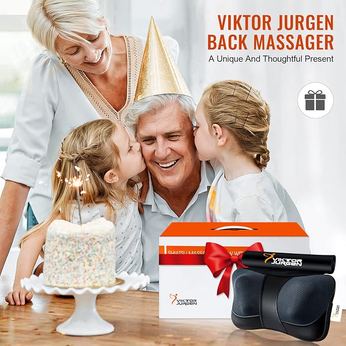 VIKTOR JURGEN Mothers Day Back Massager Gifts, Shiatsu Kneading Massager - Image 8