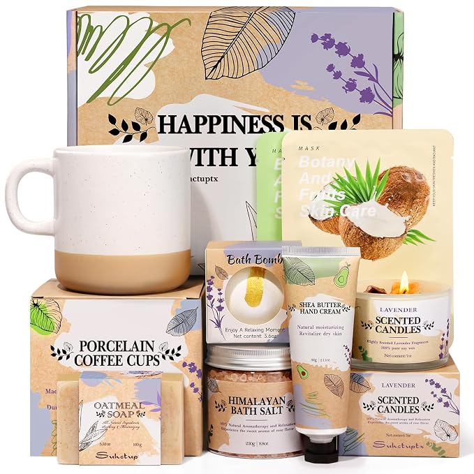 Gifts for Women, Birthday Gift for Women Spa Gifts Self Care Baskets Christmas by Unknown