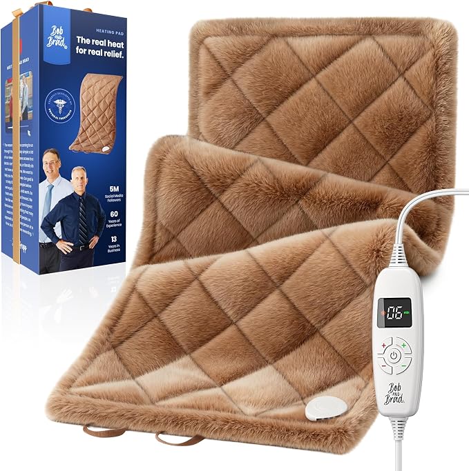 BOB AND BRAD Far Infrared Heating Pad, FSA-HSA Eligible Weighted Electric Heat by BOBANDBRAD