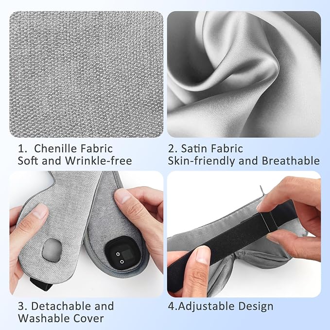 Heated Eye Mask for Dry Eyes, Cordless Warm Eye Compress - Image 5