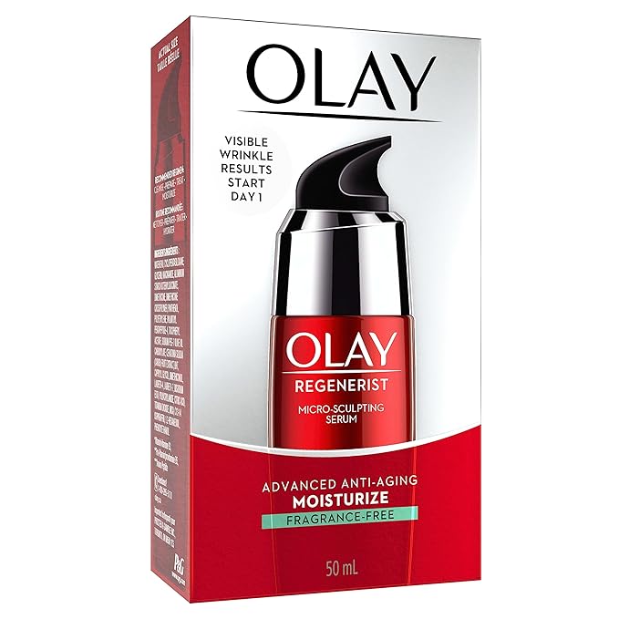 Olay Regenerist Micro Sculpting Serum, Fragrance Free Anti Aging Face Serum - Image 2