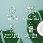 Hemlock Park Crackling Wood Wick Candle Handcrafted - Image 3
