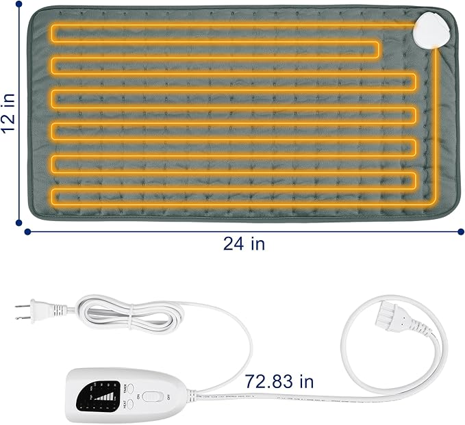 Electric Heating pad for Back Neck Shoulder Knee Arms Legs- Electric Heat Pads - Image 4
