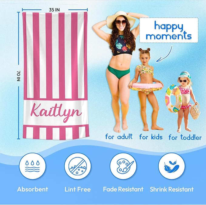 JML Personalized Beach Towel - Image 3