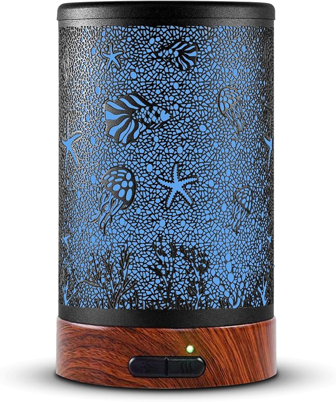 EQUSUPRO Essential Oil Diffuser 150ml Black Metal Aromatherapy Oil Diffuser by EQUSUPRO