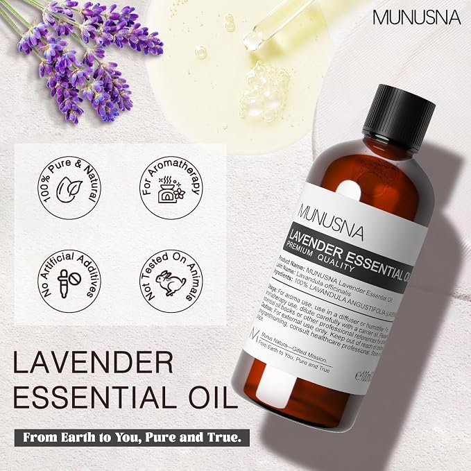 Lavender Essential Oil, Pure & Natural Lavender Oil 100ML, Premium Grade - Image 2