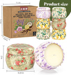 WarmEmbrace Scented Candles for Women, 8 Pack Soy Candle Set, 4.4OZ Candles for - Image 2