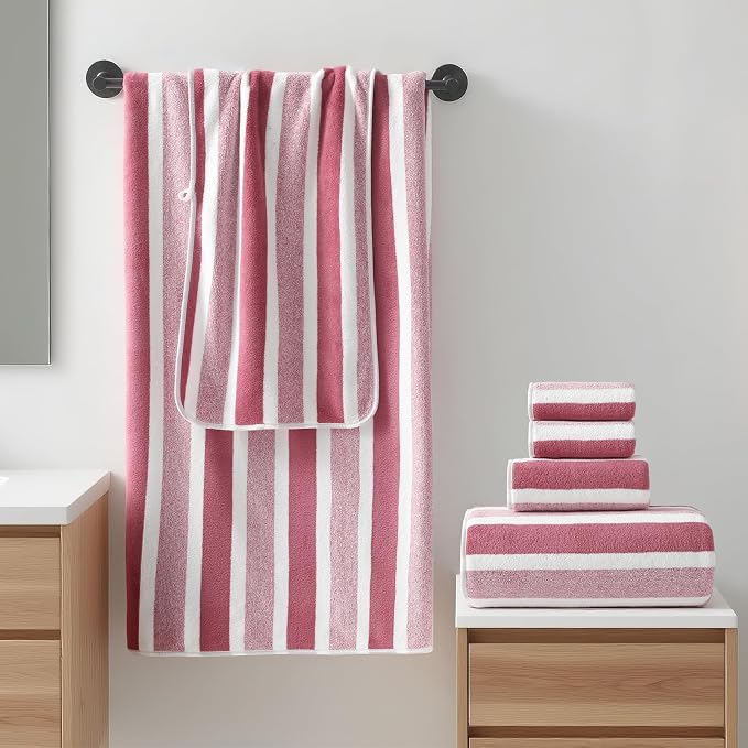 REDKISS Ultra Soft Bath Towel Set 6-Piece 35"x70" | 100% Microfiber, Highly - Image 4
