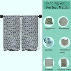 Ridhi Block Print Basil Green Cotton Spa/Beach Towel 27"x54" Set of 2 Handmade - Image 8