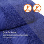 Amazon Basics 6-Piece Fade-Resistant 100% Cotton Towel Set, Soft and Absorbent - Image 4