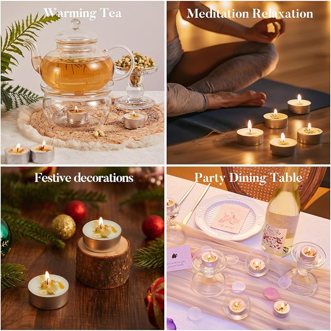 16 Pack Jasmine Tealight Candles - Image 8