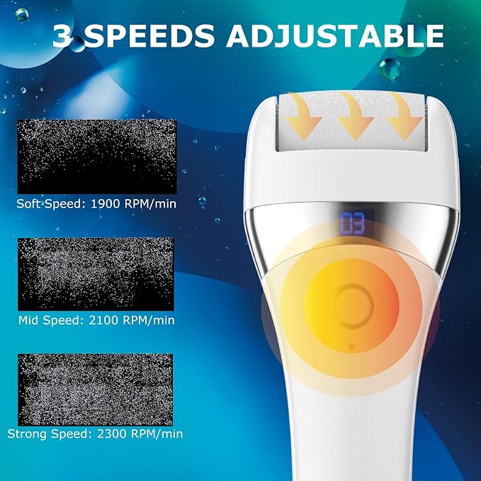 Upgraded Electric Foot Callues Remover, Portable Electric Foot Files - Image 6