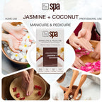 BCL Spa Jasmine + Coconut Professional Pedicure Kit Foot Spa Set – Exfoliate - Image 4