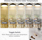 Bargeni Flush Mount Ceiling Light, 12.5 inch LED Ceiling Light Fixture - Image 4