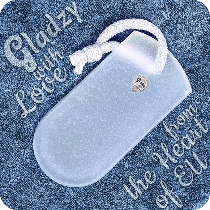 GLADZY Czech Glass Foot File Callus Remover – Double Sided Etched, Different by Gladzy