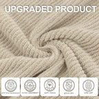 VOOVA & MOVAS Beige Towels for Bathroom - Image 2