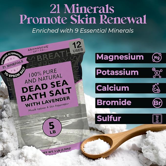 Aromasong Pure Dead Sea Salt for Soaking - Image 3
