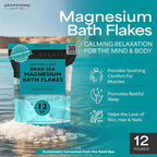 Aromasong Magnesium Flakes for Bath from The Dead Sea- 12 LB Resealable Pack - Image 2