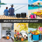 Foot Bath Basin 30L Collapsible Bucket, Portable Foot Soak Tub Feet Soaking - Image 7