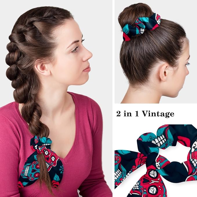 Scrub Cap with Hair Scrunchy, Ponytail Holder Surgical Cap - Image 4