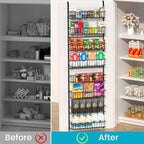 ElegantArray 8-Tier Pantry Door Oragnizer, Over The Door Pantry Organizer Rack - Image 2