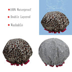 Shower Cap for Women, Hotel and Hair Salon … - Image 2