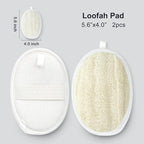 Premium Natural Loofah Exfoliating Scrubber Set - Image 4