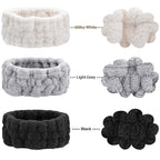 Chuangdi 3 Pieces Spa Headband for Women Facial Makeup Headband Soft Terry - Image 2