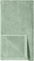 Amazon Basics Lightweight Quick-Dry Hand Towels, 100% Cotton, Seafoam Green - Image 2