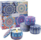 Scented Candles Gift Set for Home 4 Pack Large 4.4 Oz Soy Wax Candles, - Image 2
