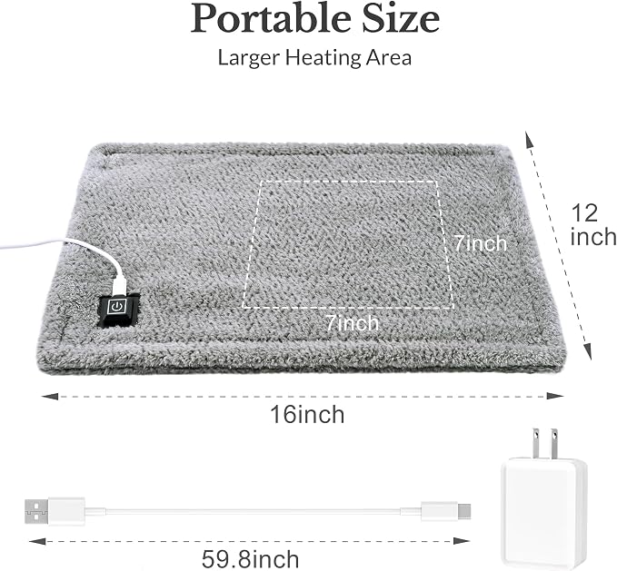 USB Heating Pad, 5V 3A Fast Heating - Image 6