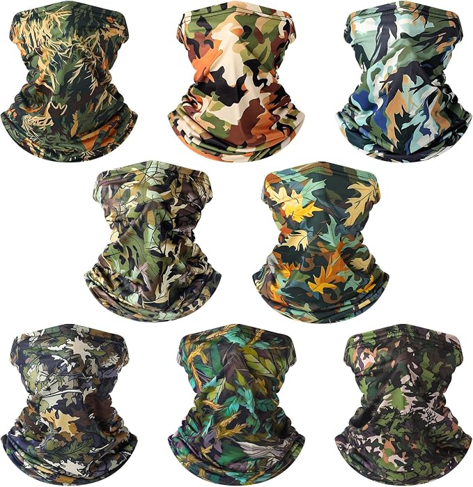 SATINIOR Summer Camo Neck Gaiter UV Protection Cooling Face Mask Sun Hood by SATINIOR