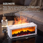 TMEHM Fireplace Flame Air Diffuser Humidifier, 7 Colors Aromatherapy Essential - Image 2