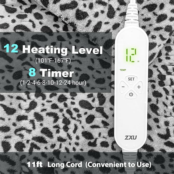 Heating Pad for Back Pain and Cramps Relief, Ultra Soft Microplush Heating Pad - Image 2